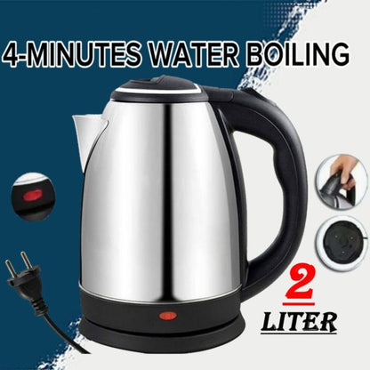 Electric Kettle Stainless Steel Body Automatic Instant Heating 2.0 1500 Watts